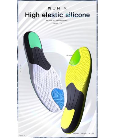 Orthopedic Insoles for Men & Women - Arch Support Shock Absorption & Cushion Inserts for Pain Relief - Sport Insoles (Men 10-11/Women 11-12 White - Buy Online on GoSupps.com