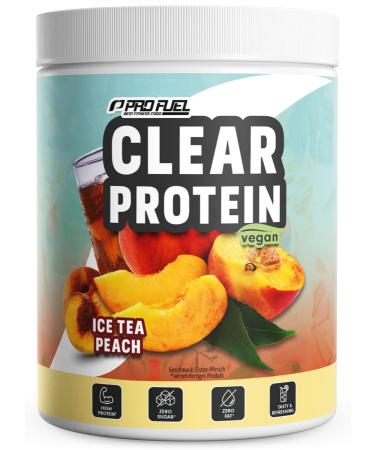 Clear Protein Vegan 360g Ice Tea Peach - Incredible delicious & refreshing protein drink - Vegane Clear Whey Protein/ISO Clear Alternative with high -quality pea protein hydrolysate - 56% protein Ice Tea Peach 360 g (1 Pack) - Buy Online on GoSupps.com