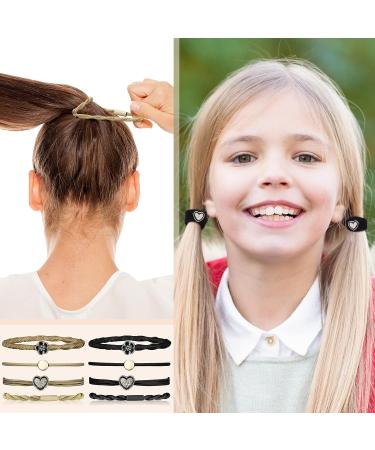 40 Pcs Boho Hair Tie Bracelet Set - Pretty Ponytail Holders & Accessories for Women, Girls - 4 Styles, Braided Elastic Hair Ties - Bulk Pack for Thick, Thin, Curly Hair - Buy Online on GoSupps.com