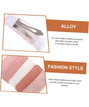 FRCOLOR 25 Pairs hairpin side clips for hair small hair barrettes hair clips small hair snap wedding ceremony decorations hair decor bobby pins decorative cloth accessories toddler lace - Buy Online on GoSupps.com