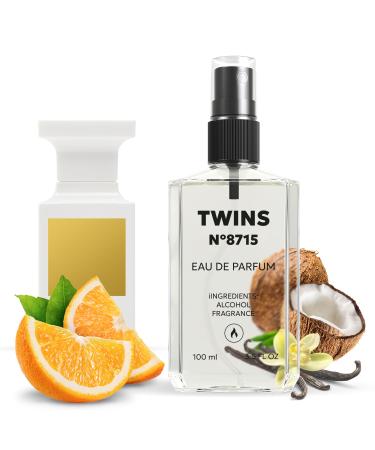 TWINS Impression of Soleil Blanc | Unisex Perfume for Women and Men Eau de Parfum | No.8715 | 3.4 Fl Oz / 100 ml Tom Ford Soleil Blanc Impression