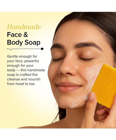 Fruit Soap for Face and Body Natural Cleanser 4.94 oz | Gentle Care Soap - 140g Peeling Effect Soaps for Women Men Teens and Daily Shower - Buy Online on GoSupps.com