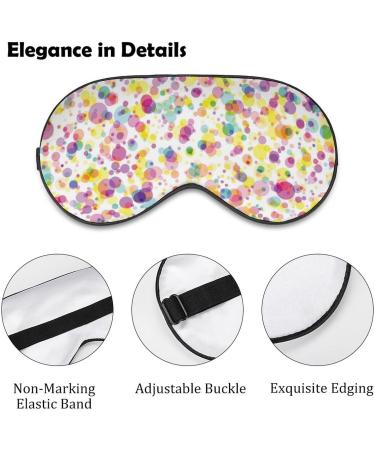 Colorful Confetti Sleep Mask for Women | Adjustable Eye Shades with Elastic Strap - Perfect for Travel & Relaxation - Buy Online on GoSupps.com
