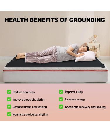 Chiaochutty Grounding Mat for Bed | Breathable Sleep Therapy Mat | 68x180 cm | Enhance Sleep & Well-Being - Buy Online on GoSupps.com
