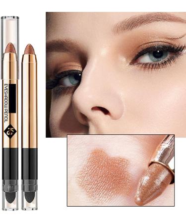 5 Highlighter Eye Shadow Stick - 2 in 1 Eyeshadow Stick for Datings | Long Lasting Shimmer Cream Eyeshadow Pencil Crayon for Datings Milk Tea 5 Pcs 03#milk Tea Brown - Buy Online on GoSupps.com