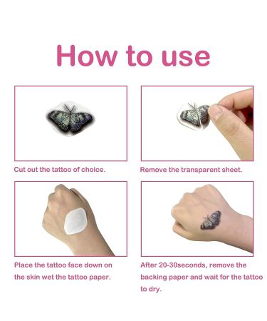 Glitter Temporary Tattoos - 157 Styles for Girls, Kids & Women | Colorful Butterfly Wings Stickers - Waterproof for Face Makeup, Birthday Parties & Goodie Bags - Buy Online on GoSupps.com
