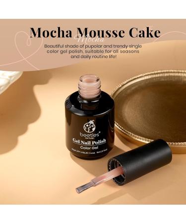 Beetles Nude Gel Nail Polish Set 15ml - Neutral Mocha Mouse Cake Color | Translucent Soak Off U V LED Nail Lamp Gel Polish | Nail Art Gift for Women - 0.5Oz - Buy Online on GoSupps.com