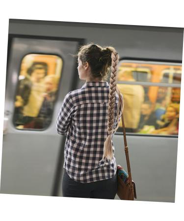 FRCOLOR Wig Women Ponytail Extension Braid Ponytail Long Ponytail Extension Clip Ponytail Extension Braid Hair Extension Human Synthetic High Temperature Wire Hair Piece Lengthen 80X3CM Golden - Buy Online on GoSupps.com