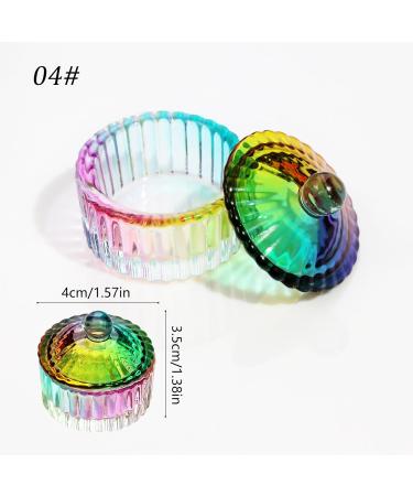 Nails Art Glass Dappen Dish Crystal Glass Dish Nails Art Dappen Dish With Lid Heart Shaped Liquids Crystal Cup - Buy Online on GoSupps.com