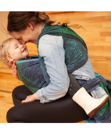 Hoppediz Woven Baby Sling Organic Cotton Birth to Toddler 4.60m Grenada Black | International Shipping - Buy Online on GoSupps.com