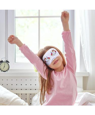 10-Piece White Eye Sleep Sublimation Coverings with 8 Fabric Marker Pens | Soft Blindfold for Sleeping, Travel & Games - Buy Online on GoSupps.com