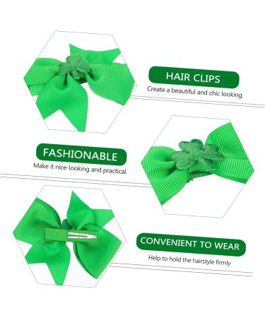 Beavorty 3 Pairs Hair Clip Green Shamrock Clip Shamrock Hair Styling Clip Saint Patricks Day Hairpin Shamrock Hair Clips Hair Pin Stainless Steel and Fabric Child Issue Card Hemming - Buy Online on GoSupps.com