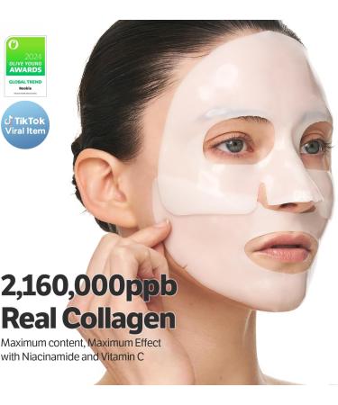 SUNGBOON EDITOR Deep Collagen Niacin-Vita C Masque de nuit 37 g x 4 ea | V ritable collag ne 2 160 000 PPB avec niacinamide et vitamine C | Masque facial hydratant pour la peau en verre - Buy Online on GoSupps.com