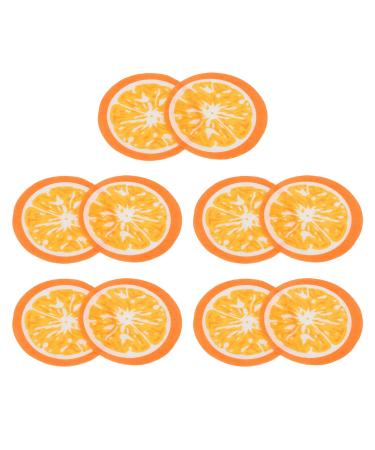 Orange Face Mask Sheets Promote Absorption Extra Coverage DIY 10pcs Pure Cotton Material