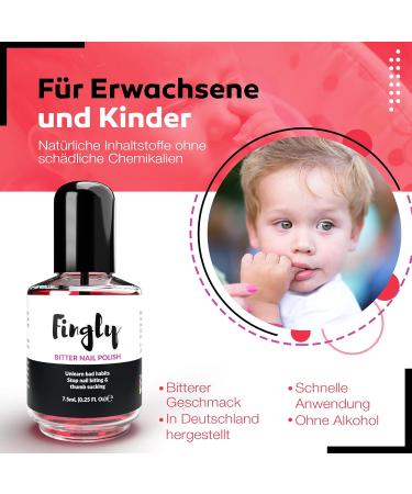 Fingly Bitter Nail Polish 7.5ml - Stop Nail Chewing & Promote Healthy Growth | Child-Friendly Formula Against Nail Biting - Buy Online on GoSupps.com