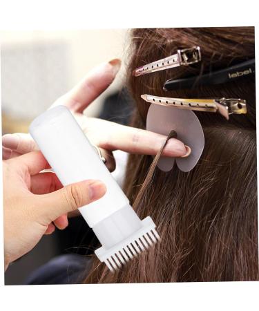 HEKARBAMILL Hair Oil Applicator Bottle 180ml Root Comb Applicator Bottle with Clear Scale and 13 Oil Outlets Portable Hair Dye Bottle for Hair Care and Styling White Applicator Bottles - Buy Online on GoSupps.com