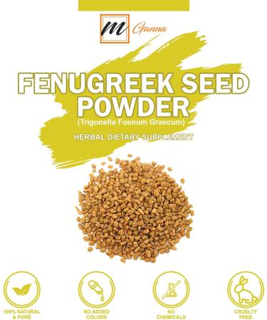Ganna 100% Natural Fenugreek Seed Powder for Silky Shiny Hair - 0.5 LBS/227 GMS - Buy Online on GoSupps.com