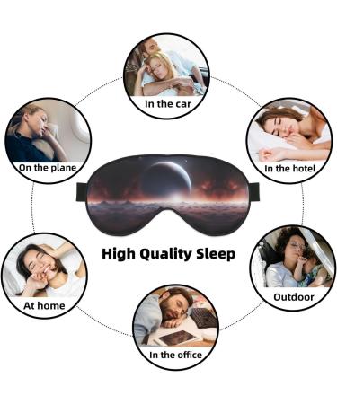 Buy SSIMOO Space Planet Sleep Mask - Adjustable Breathable & Fashionable Eye Mask for Comfort | International Shipping Available - Buy Online on GoSupps.com