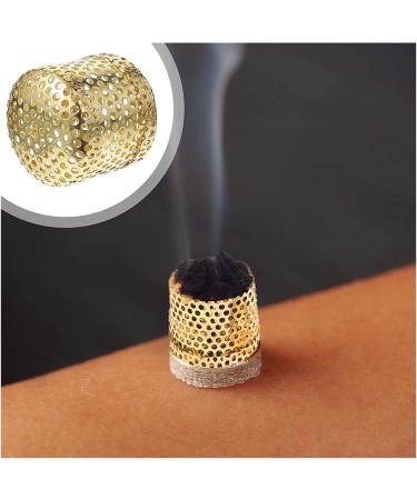 FARUTA Copper Moxa Box for Moxibustion Therapy | Portable Moxa Stick Cans | 10pcs Anti-Ash Net - Buy Internationally - Buy Online on GoSupps.com