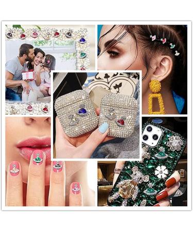 LLNSE 18-Piece 3D Nail Art Charms Saturn Stones Kit - DIY Nail Decoration Rhinestones and Gems for Crafting and Jewelry - Buy Online on GoSupps.com
