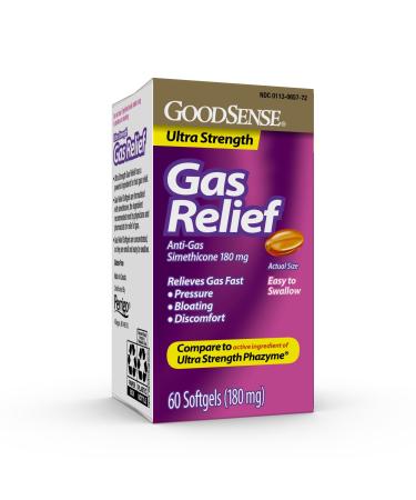 GoodSense Ultra Strength Gas Relief Softgels Simethicone 180 mg Antigas