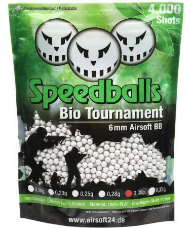 Speedballs Bio Tournament Softair Balls 0.30g - 4 000 White BBs for International Shipping - Buy Online on GoSupps.com
