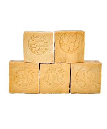 Carenesse Aleppo Soap Package - Vegan Handmade Natural Soap | 5 Pieces | 85% Olive Oil & 15% Laurel Oil | Traditional Authentic Soap (900-950g) - Buy Online on GoSupps.com