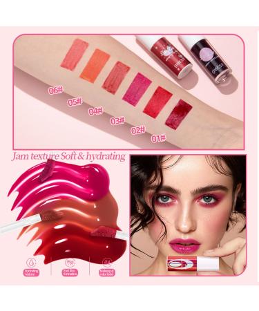Shop 6 Colors Lip Tint Stain Set | Korean Plumping Long-Lasting & Smudge-Proof Lip & Cheek Tints - Moisturizing Gloss for Every Occasion - Buy Online on GoSupps.com