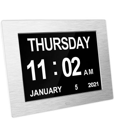 Levick 2022 Digital Day Calendar Clock for Memory Loss & Dementia - Large 8-inch Silver Display - Buy Online on GoSupps.com