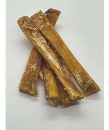 Bullsters Dog Treats Bones Chews All Natural 1 Ingredient with No Additives No Preservatives Steroid Free for Small Medium Large Dogs Beef Backstrap Approx 7" Pack of 5 - Buy Online on GoSupps.com