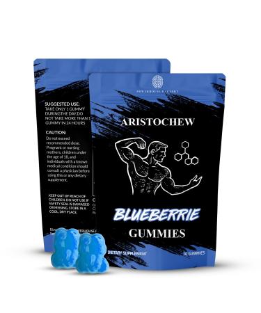 POWERHOUSE FACTORY Aristochew Multivitamins Gummies Supports Energy Gummy - 10 Count - Non-GMO Gluten-Free Vegetarian Blueberry Flavor