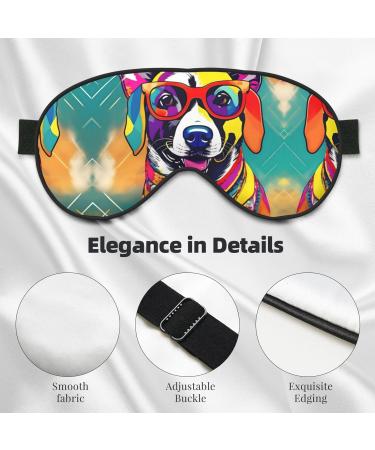 SSIMOO Funny Dog Print Double-Sided Eye Mask | Soft & Light Blocking | Enhance Sleep Quality | International Shipping - Buy Online on GoSupps.com