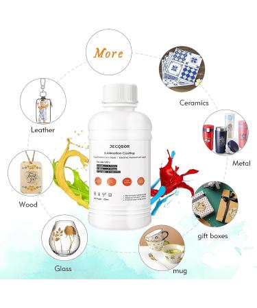 Jecqbor 250ml Polygloss Sublimation Coating for All Hard Surface  Sublimation Coating Solution Spray for Mugs Metal Wood Ceramic Tumblers Glasswith High Gloss Finish  Waterproof and Super Adhesion - Buy Online on GoSupps.com