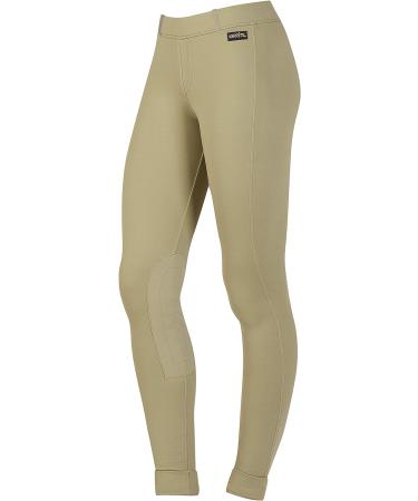 Kids Ice Fil Knee Patch Jod Tan Medium - Comfortable & Stylish Riding Pants for Children - Buy Online on GoSupps.com