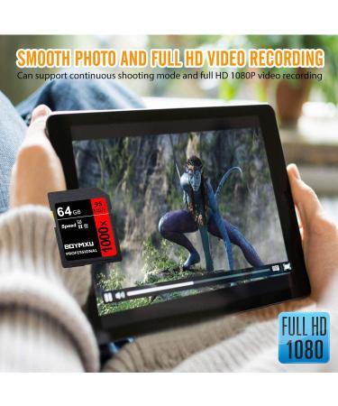 BOYMXU Professional 1000x Class 10 64GB Memory Card - U3 High Speed for Computer, Cameras, and Camcorders - Up to 95MB/s - Red/Black - Buy Online on GoSupps.com