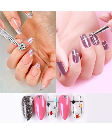 Voarge 5Pcs Two Way Nail Dotting Pen Marbleizing Tool Set Manicure Drill Drawing Nails Brush Pen Double Ended Dotting Tools Set Nail Dotting Painting Drawing Pens - Buy Online on GoSupps.com