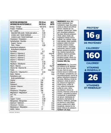 Ensure High Protein 16 g Nutritional Supplement Protein Shakes Ready To Drink Vanilla 6 x 235-mL Bottles - Buy Online on GoSupps.com