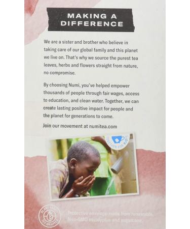 Numi Organic Immune Support Tea Bags - Caffeine Free, Non-GMO, 16 Count - Buy Online on GoSupps.com