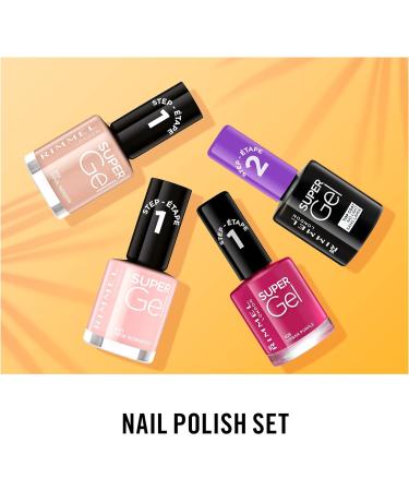 Rimmel London Super Gel Top Coat Nail Polish 12ml Transparent - Pack of 1 - Buy Online on GoSupps.com