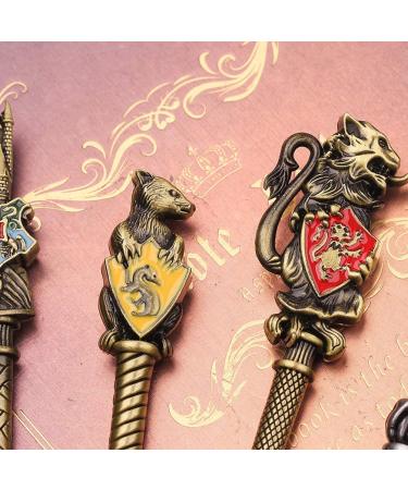 Harry Potter Makeup Brush Set with Bag - Wizard Wall Collection for Foundation Eyeliner Eyeshadow & More | Soft Gold Brushes for Beauty - Buy Online on GoSupps.com