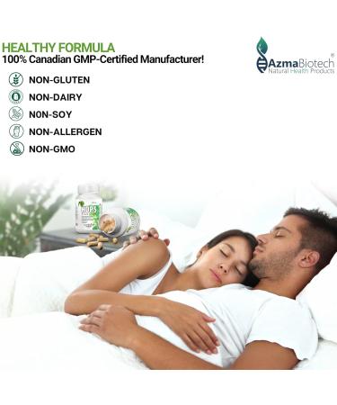 AzmaBiotech Hops Sleep Aid for Adults 1000mg 60 Vegan Capsules Natural Sleep Supplement to Promote Relaxation & Restful Sleep Non-GMO Gluten-Free 30-Day Supply Made in Canada - Buy Online on GoSupps.com