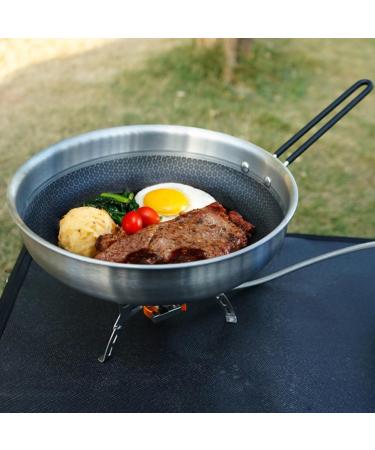 POPETPOP Outdoor Non Stick Pan Stove Outdoor BBQ Pan Oven Steak Pan Kitchewn Frying Pan Outdoor Wok Anti- Scald Pan Korean Grill Pan Grill Griddle Cooking Utensils Iron Induction Cooker - Buy Online on GoSupps.com