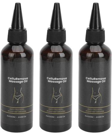 Essential Cellulite Massage Oil - Slimming & Moisturizing (3 Pieces) for Improved Blood Circulation | Perfect for Everyday Use - Buy Online on GoSupps.com