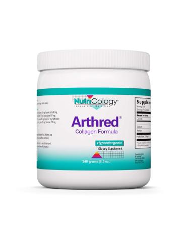 Nutricology Arthred Supplement - Collagen Powder for Men & Women 10.5g Collagen Peptides Bovine Sourced Arthred Powder Collagen Formula Hydrolyzed Collagen - 8.5 Oz