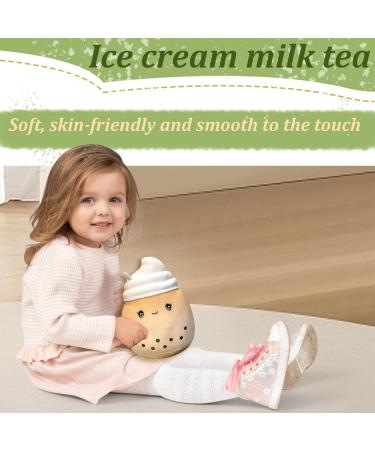 HEKARBAMILL Bubble Tea Plush 5.9x9.8 Inch Soft Skin-Friendly Boba Plush Milk Tea Cute Plush Pillow Stuffed Boba Pillow Gifts for Girls Toys Brown for Recreation - Buy Online on GoSupps.com