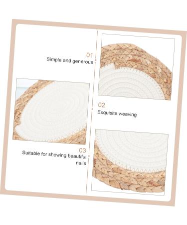 Ipetboom 1pc Nail Displaying Woven Mat Nail Work Woven Mat Braid Tool Woven Coasters Salon Hand Rest Cushion Nail Art Tools Nail Salon Accessory Display Pad Cotton Thread To Weave - Buy Online on GoSupps.com