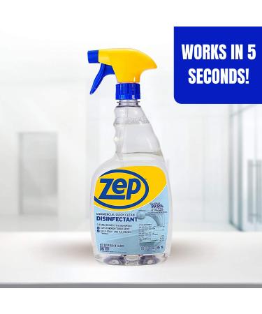 Zep Quick Clean Disinfectant 32 oz. Case of 4 Kills 99.9% of Bacteria in 5 Seconds (ZUQCD324) - Buy Online on GoSupps.com