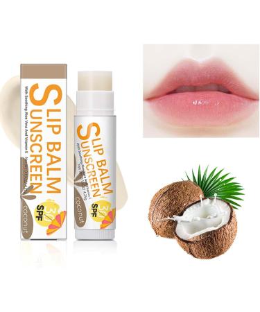 SPF Lip Balm Bum Sun Lip Balm SPF30 - Travel Size Sunscreen for Lips Sun Protection Lip Care for Protecting Soothing and Moisturizing Lips Zurego #2 Coconut Flavor - Buy Online on GoSupps.com