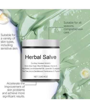 Buy Organic Herbal Salve 4oz - Comfrey Herbal Cream & Ointment for Natural Healing - Buy Online on GoSupps.com
