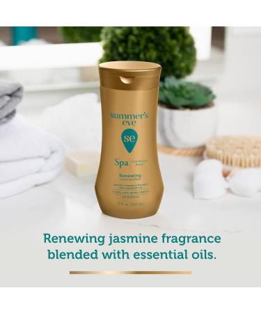 Summer's Eve Spa Daily Intimate Wash - Jasmine Scented pH-Balanced Feminine Body Wash | 12oz - Renewing Cleansing for All Skin Types - Buy Online on GoSupps.com